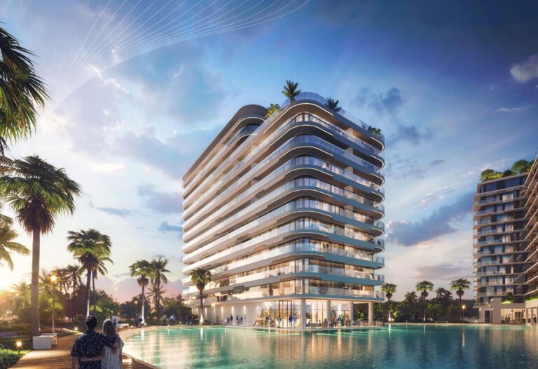 Azizi Venice - apartment tower beside the lagoon pool