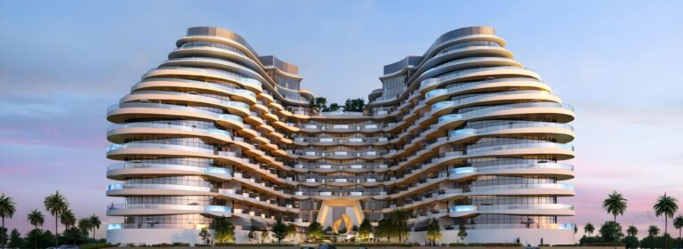 Aqua Arc - curved apartment buildings facade