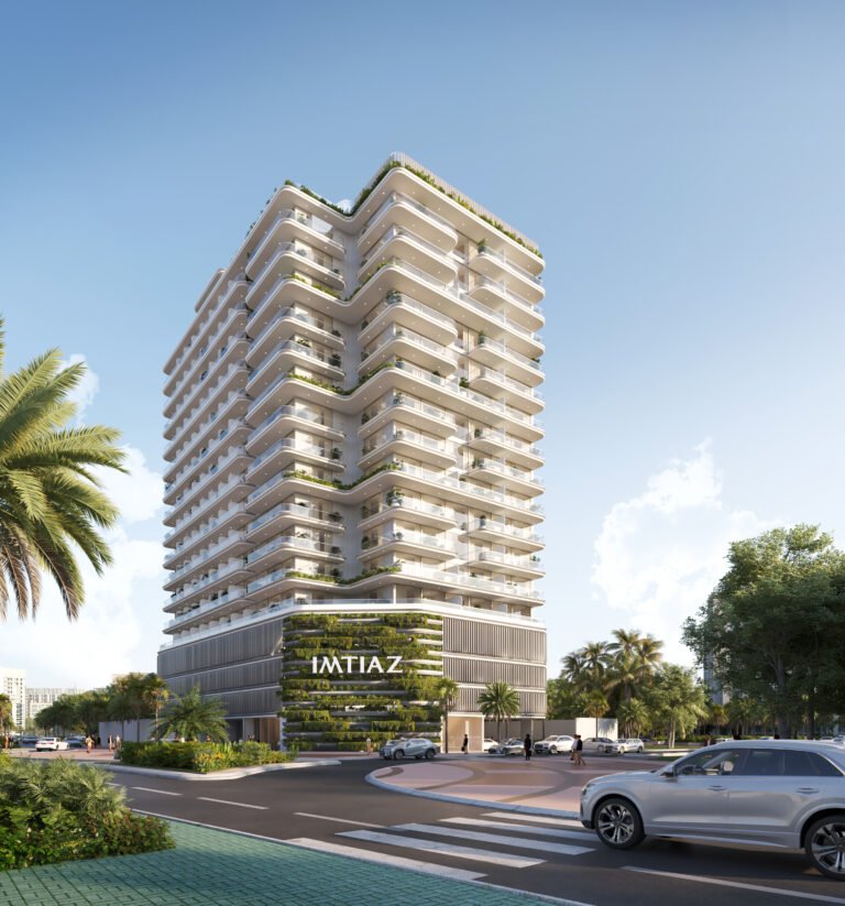 Cove Edition 3 by Imtiaz - residential tower with palm trees