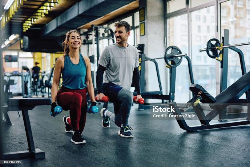 Pelagia at Al Marjan Island - couple exercising in the gym