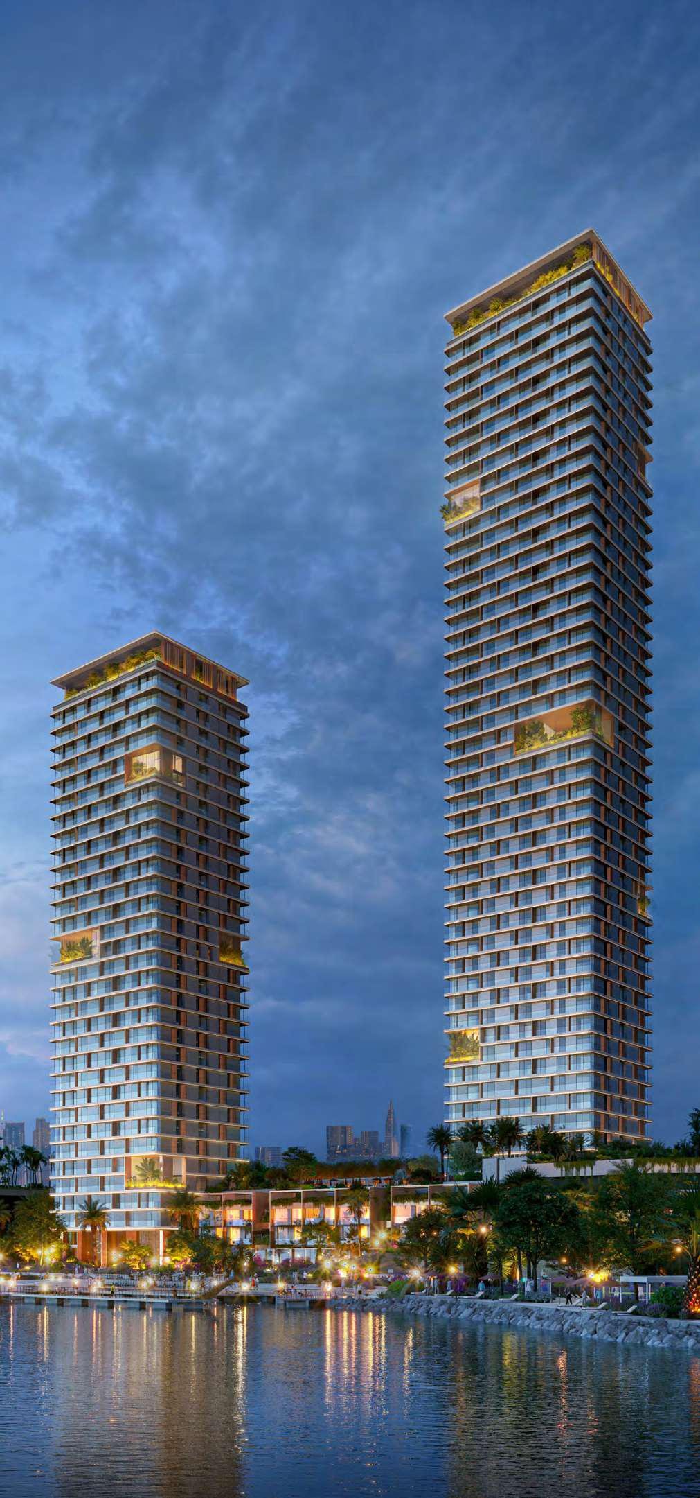 Orise by Beyond - close-up of two residential towers