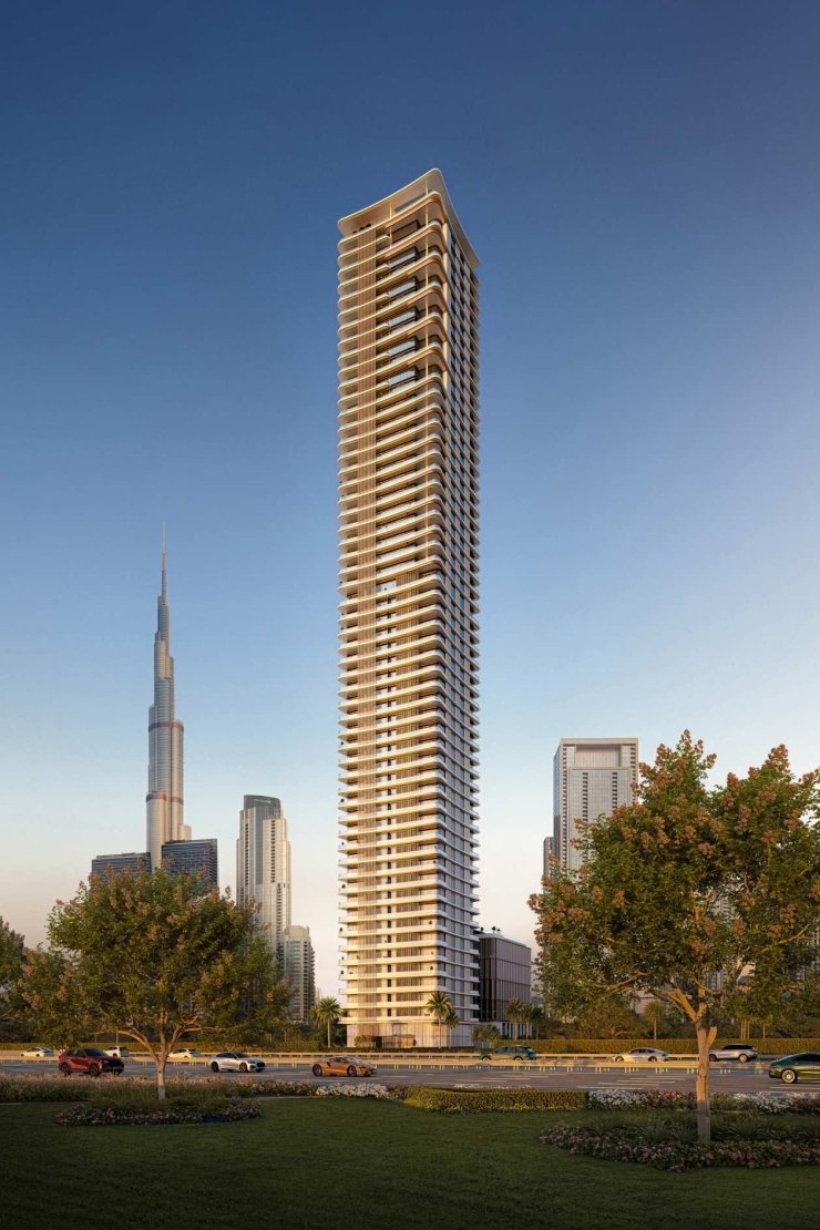 Address Grand Downtown - tower with city skyline behind