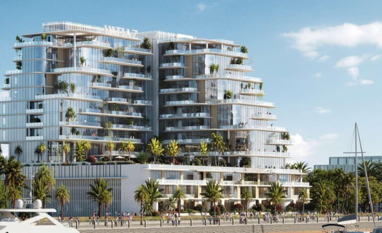 Cotier House at Dubai Islands - curved waterfront apartment building