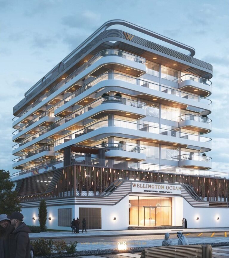 Wellington Ocean - apartment building exterior with balconies