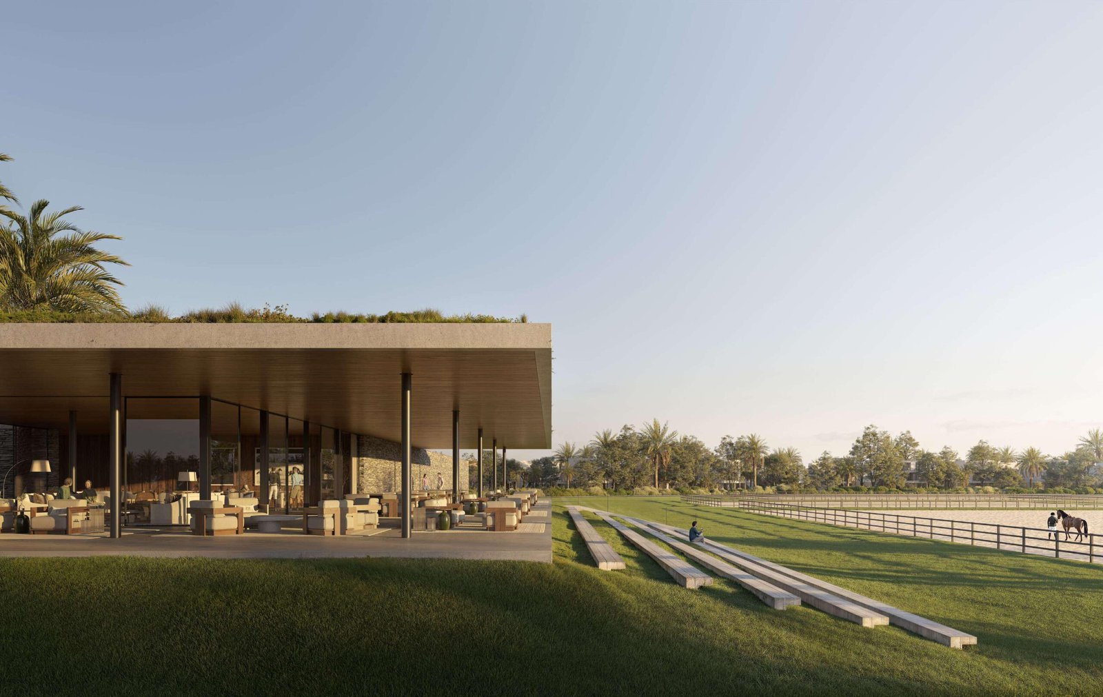 Grand Polo Club & Resort - pavilion beside the polo field