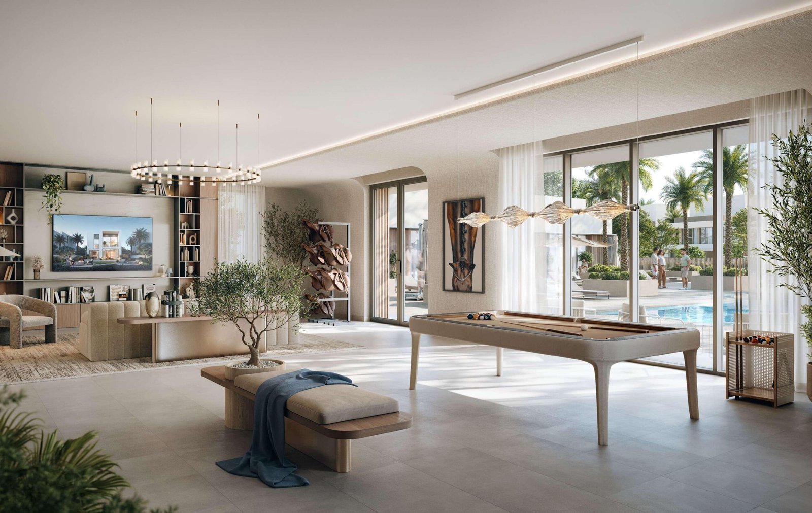Grand Polo Club & Resort - games room with table and television