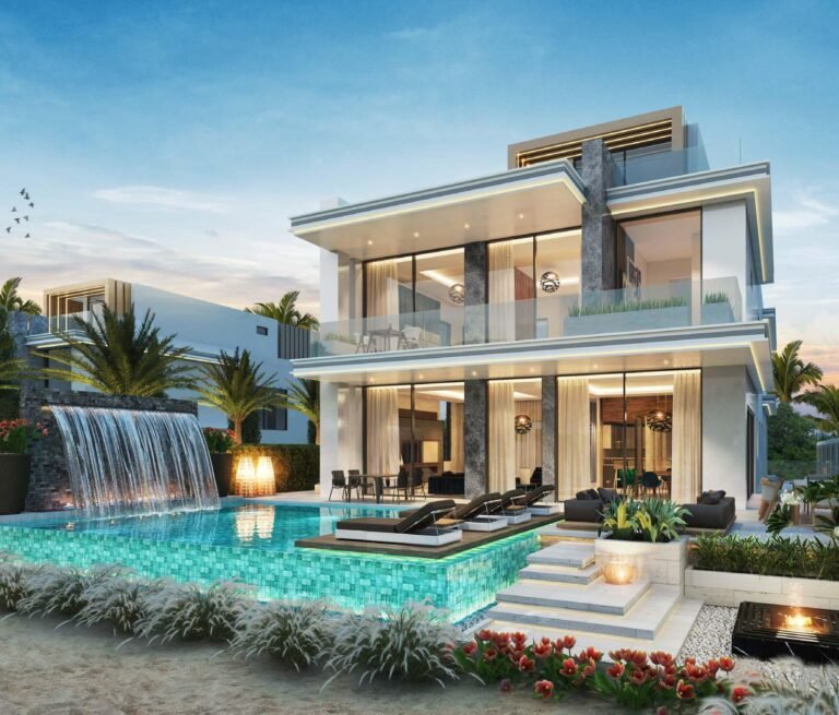 Damac Islands 2 - villa with infinity pool and waterfall