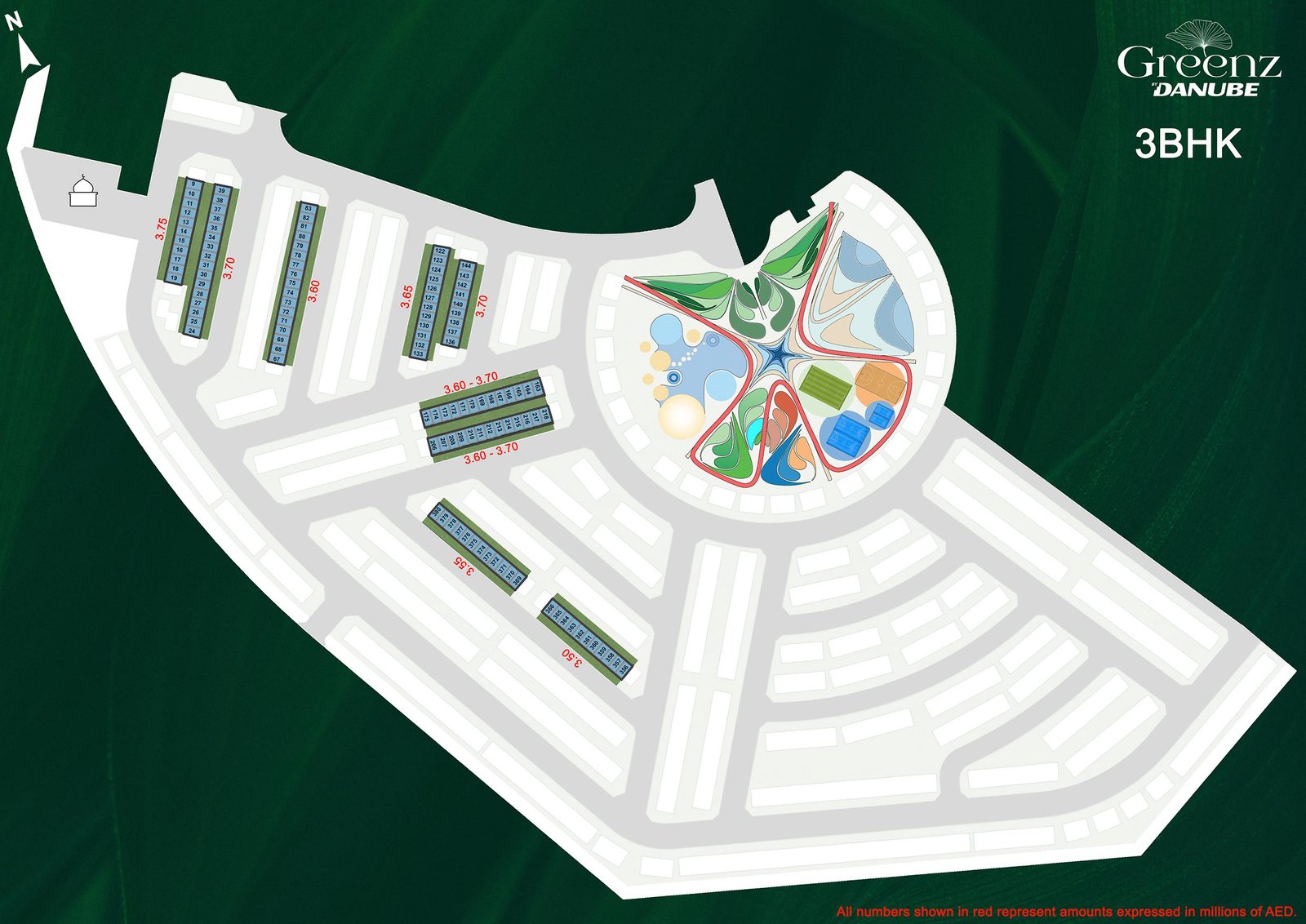 Greenz by Danube - masterplan of 3-bedroom homes