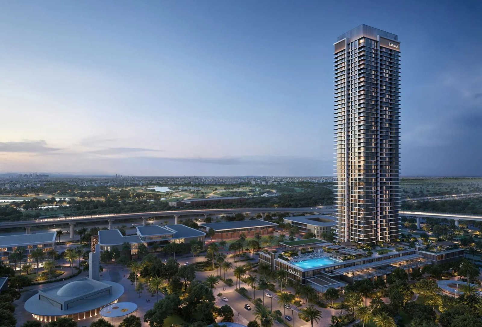 Lyvia by Palace tower at Dubai Creek Harbour, exterior view